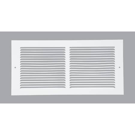 Home Impressions 6 In. x 14 In. White Steel Baseboard Grille BBGT1406WH